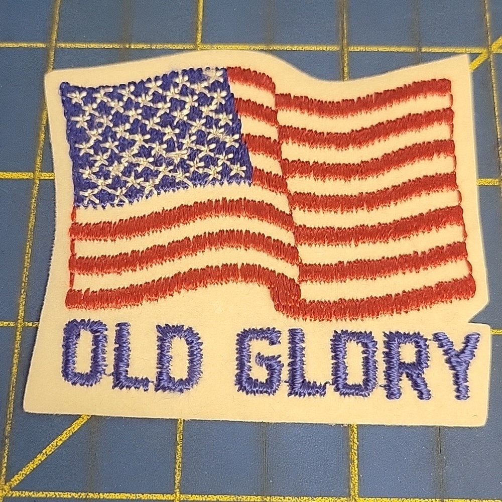 American Flag Embroidered 2.5" Iron On Patch New